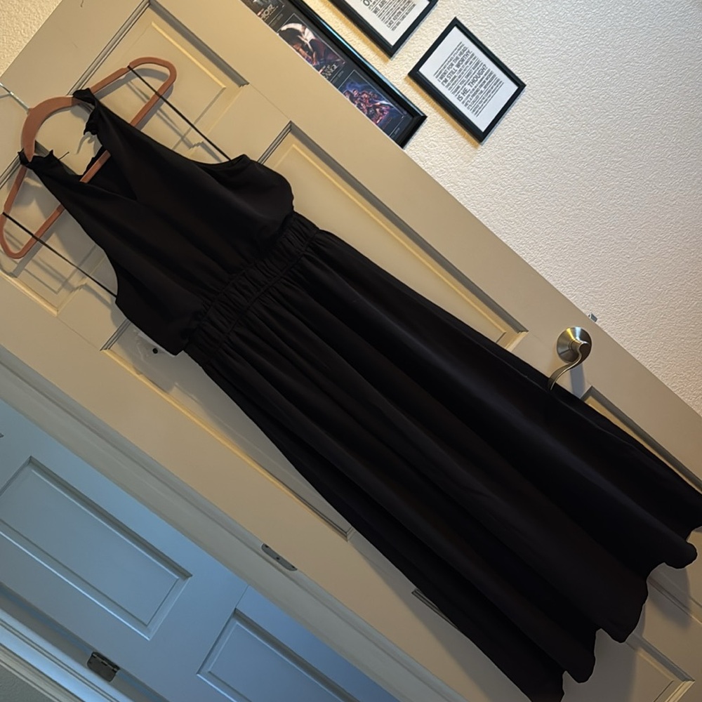 NWT Nine West Black Maxi Cocktail Dress